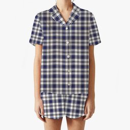 ScotsTee Shop Scottish Hannay Modern Women's Short Sleeve Short Set Tartan Pyjama Set