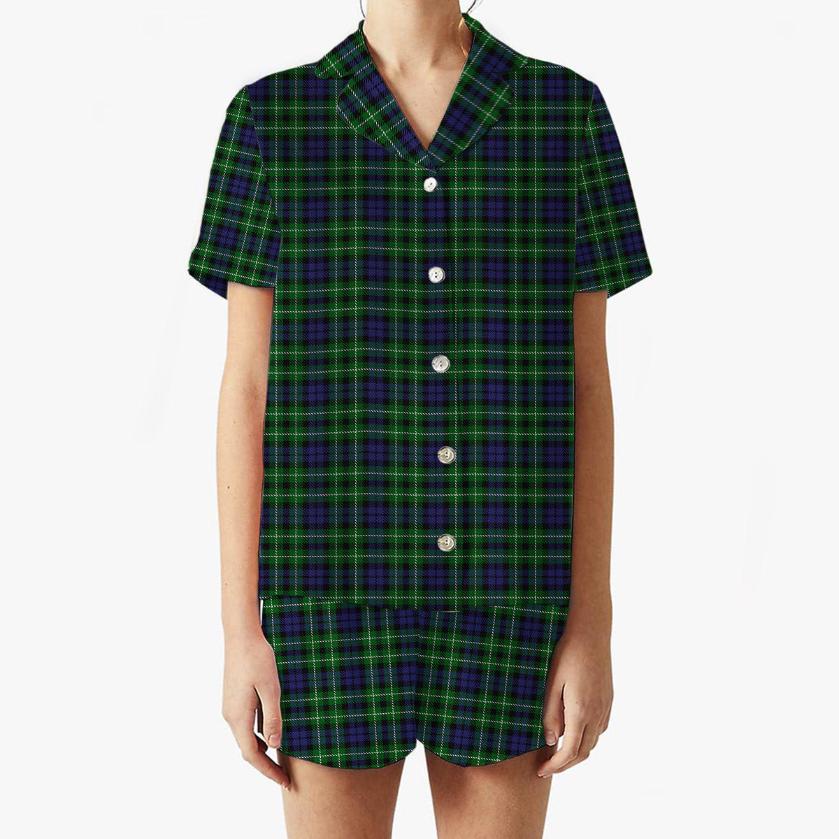 ScotsTee Shop Scottish Graham of Montrose 2 Women's Short Sleeve Short Set Tartan Pyjama Set