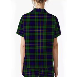 ScotsTee Shop Scottish Mulholland Women's Short Sleeve Short Set Tartan Pyjama Set