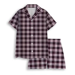 ScotsTee Shop Scottish McPherson Hunting Modern Women's Short Sleeve Short Set Tartan Pyjama Set