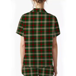ScotsTee Shop Scottish Hohenzollern Staff Women's Short Sleeve Short Set Tartan Pyjama Set