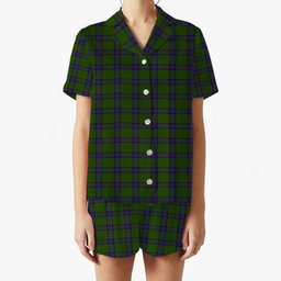 ScotsTee Shop Scottish MacWilliam Hunting Women's Short Sleeve Short Set Tartan Pyjama Set
