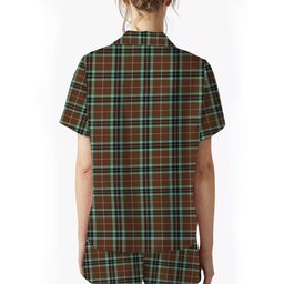 ScotsTee Shop Scottish Thompson Society Hunting Modern Women's Short Sleeve Short Set Tartan Pyjama Set