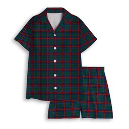 ScotsTee Shop Scottish Jardine Dress Modern Women's Short Sleeve Short Set Tartan Pyjama Set