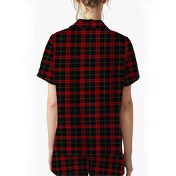 ScotsTee Shop Scottish Harvie Women's Short Sleeve Short Set Tartan Pyjama Set