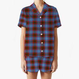 ScotsTee Shop Scottish Pentland Women's Short Sleeve Short Set Tartan Pyjama Set