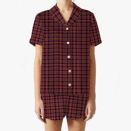 ScotsTee Shop Scottish Ogilvie (Ogilvy) Women's Short Sleeve Short Set Tartan Pyjama Set