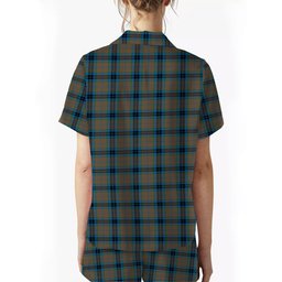 ScotsTee Shop Scottish MacThomas Hunting Ancient Women's Short Sleeve Short Set Tartan Pyjama Set