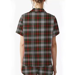 ScotsTee Shop Scottish Stewart Dress Women's Short Sleeve Short Set Tartan Pyjama Set