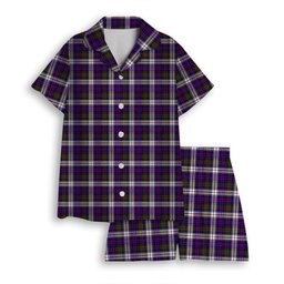 ScotsTee Shop Scottish MacDonald Dress Modern SC Women's Short Sleeve Short Set Tartan Pyjama Set