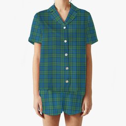 ScotsTee Shop Scottish Lockhart Ancient Women's Short Sleeve Short Set Tartan Pyjama Set