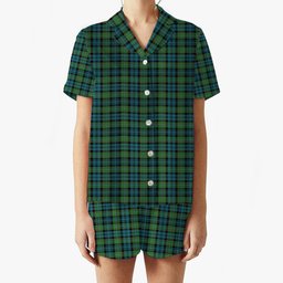 ScotsTee Shop Scottish Sempill Ancient Women's Short Sleeve Short Set Tartan Pyjama Set