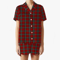 ScotsTee Shop Scottish McLaine of Loch Buie Women's Short Sleeve Short Set Tartan Pyjama Set