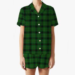 ScotsTee Shop Scottish MacArthur Highland Women's Short Sleeve Short Set Tartan Pyjama Set