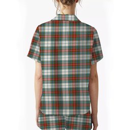 ScotsTee Shop Scottish MacBeth Dress Ancient Women's Short Sleeve Short Set Tartan Pyjama Set
