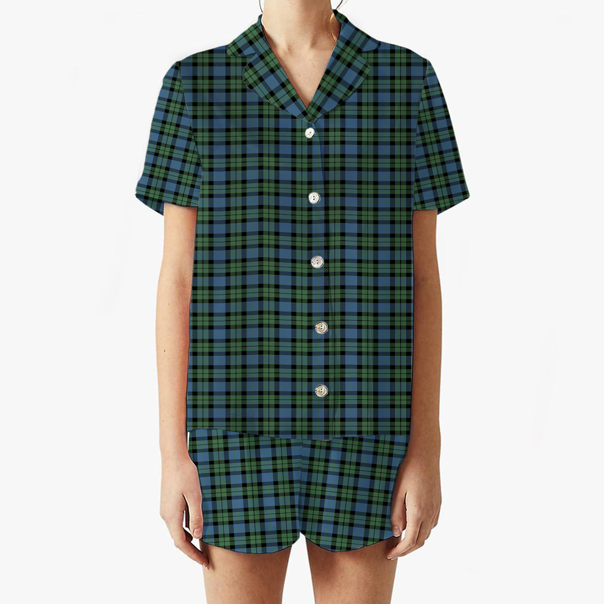 ScotsTee Shop Scottish McKay Ancient Women's Short Sleeve Short Set Tartan Pyjama Set