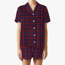 ScotsTee Shop Scottish Harris 1997 Women's Short Sleeve Short Set Tartan Pyjama Set