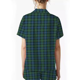 ScotsTee Shop Scottish Stirling Modern Women's Short Sleeve Short Set Tartan Pyjama Set