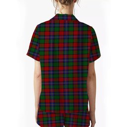 ScotsTee Shop Scottish Kilgour Women's Short Sleeve Short Set Tartan Pyjama Set