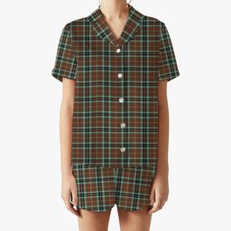 ScotsTee Shop Scottish Thomson Hunting Modern Women's Short Sleeve Short Set Tartan Pyjama Set