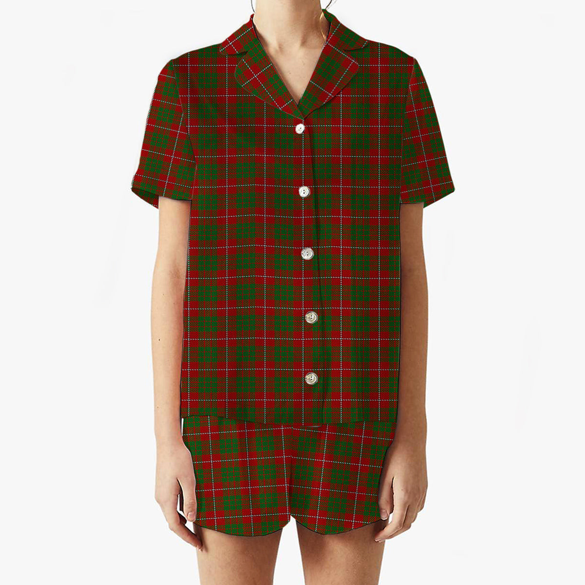 ScotsTee Shop Scottish MacGregor of Balquidder Women's Short Sleeve Short Set Tartan Pyjama Set