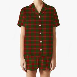ScotsTee Shop Scottish MacGregor of Balquidder Women's Short Sleeve Short Set Tartan Pyjama Set
