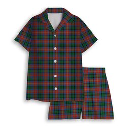 ScotsTee Shop Scottish Rattray of Lude Ancient Women's Short Sleeve Short Set Tartan Pyjama Set