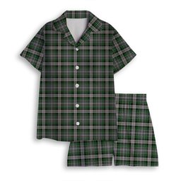 ScotsTee Shop Scottish MacKenzie MacGregor-Hastie Women's Short Sleeve Short Set Tartan Pyjama Set
