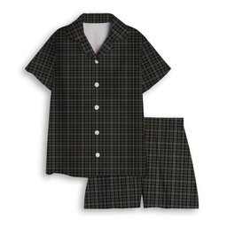 ScotsTee Shop Scottish Robertson Hunting #2 Ancient Women's Short Sleeve Short Set Tartan Pyjama Set