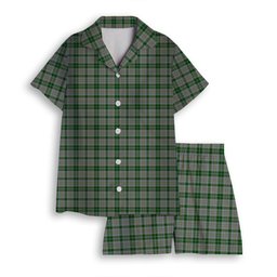 ScotsTee Shop Scottish MacGiboney Dress Women's Short Sleeve Short Set Tartan Pyjama Set