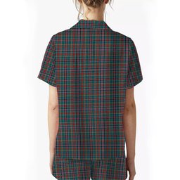 ScotsTee Shop Scottish Russell Old Modern Women's Short Sleeve Short Set Tartan Pyjama Set