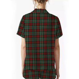 ScotsTee Shop Scottish MacDiarmid Modern Women's Short Sleeve Short Set Tartan Pyjama Set