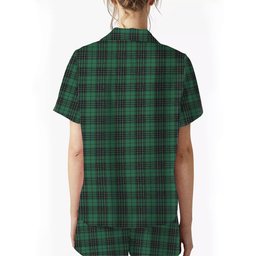 ScotsTee Shop Scottish MacKenzie Dress Modern Women's Short Sleeve Short Set Tartan Pyjama Set