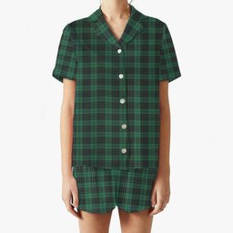 ScotsTee Shop Scottish MacKenzie Dress Modern Women's Short Sleeve Short Set Tartan Pyjama Set