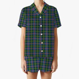 ScotsTee Shop Scottish McLennan Ancient Women's Short Sleeve Short Set Tartan Pyjama Set