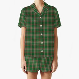 ScotsTee Shop Scottish Newfoundland Labrador Province Canada Ancient Women's Short Sleeve Short Set Tartan Pyjama Set