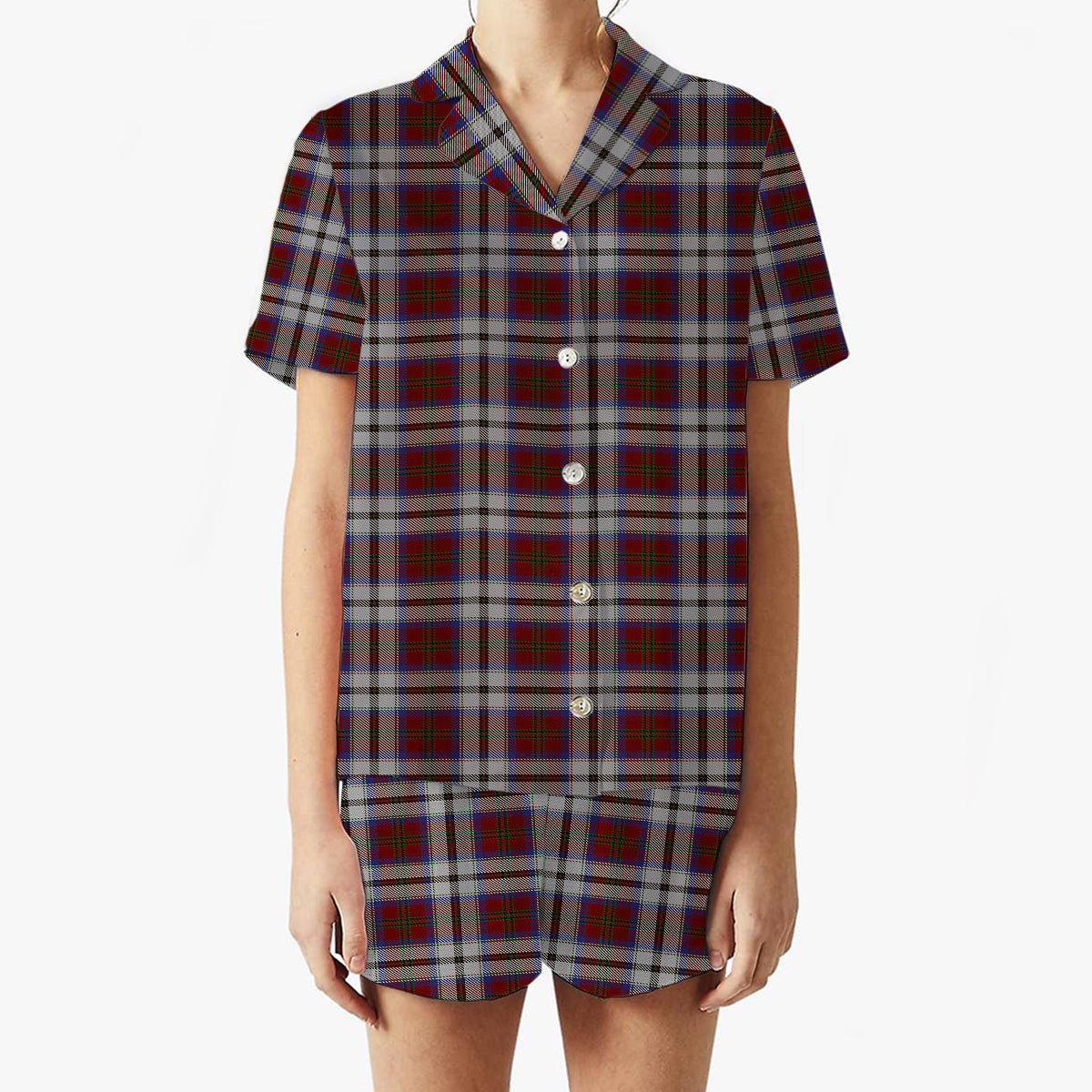 ScotsTee Shop Scottish McCulloch Dress Women's Short Sleeve Short Set Tartan Pyjama Set