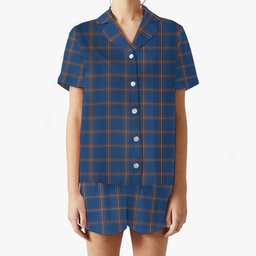 ScotsTee Shop Scottish MacLaine of Loch Buie Hunting Ancient Women's Short Sleeve Short Set Tartan Pyjama Set