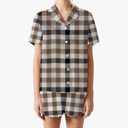ScotsTee Shop Scottish Hogg Ancient Women's Short Sleeve Short Set Tartan Pyjama Set