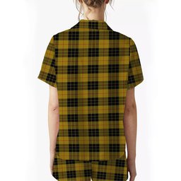 ScotsTee Shop Scottish MacLeod of Lewis Ancient Women's Short Sleeve Short Set Tartan Pyjama Set