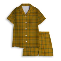 ScotsTee Shop Scottish Houston Ancient Women's Short Sleeve Short Set Tartan Pyjama Set