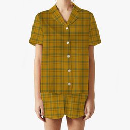 ScotsTee Shop Scottish Houston Ancient Women's Short Sleeve Short Set Tartan Pyjama Set