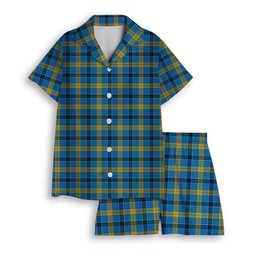 ScotsTee Shop Scottish Laing SC Women's Short Sleeve Short Set Tartan Pyjama Set
