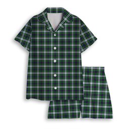 ScotsTee Shop Scottish McKenzie Dress Modern Women's Short Sleeve Short Set Tartan Pyjama Set