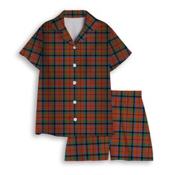 ScotsTee Shop Scottish MacNachten Ancient Women's Short Sleeve Short Set Tartan Pyjama Set