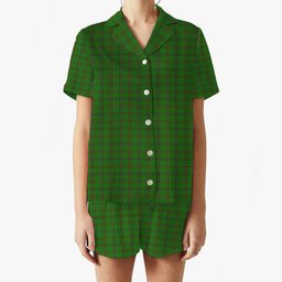 ScotsTee Shop Scottish O'Brien Scotch Corner Women's Short Sleeve Short Set Tartan Pyjama Set