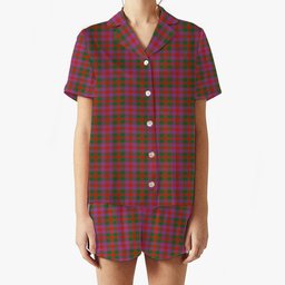 ScotsTee Shop Scottish McGowan Portrait Ancient Women's Short Sleeve Short Set Tartan Pyjama Set