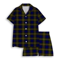 ScotsTee Shop Scottish Muir Women's Short Sleeve Short Set Tartan Pyjama Set