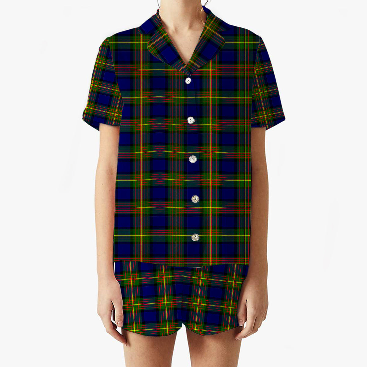 ScotsTee Shop Scottish Muir Women's Short Sleeve Short Set Tartan Pyjama Set