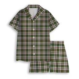 ScotsTee Shop Scottish Hay Dress Modern Women's Short Sleeve Short Set Tartan Pyjama Set